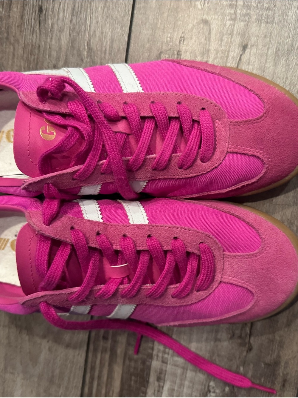 Gola - Women's Tornado Sneakers in Shocking Pink/White